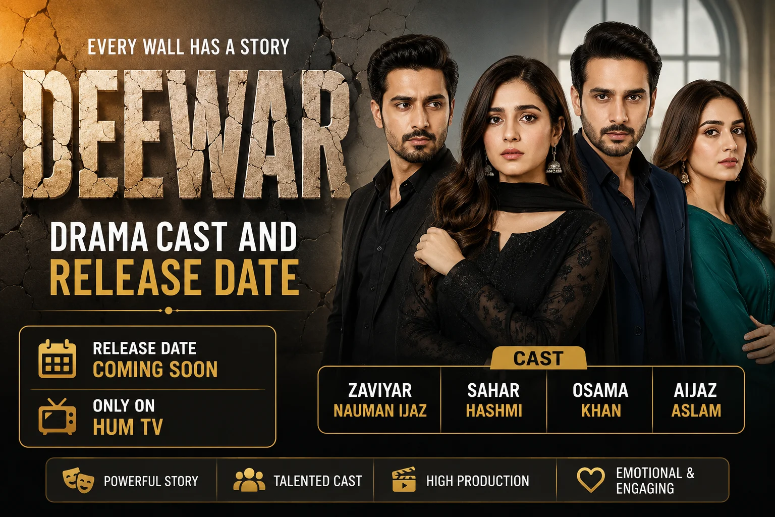 Deewar Drama Cast and Release Date